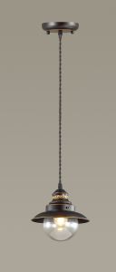 Подвесной светильник SANDRINA кофе/стекло E14 1*60W 220V арт.3249/1 ― интернет-магазин Свет Вокруг