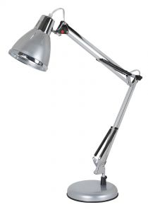 Настольная лампа регулируемая CREAZIONE серебро E27 1*60W 220V A2245LT-1SI ― интернет-магазин Свет Вокруг