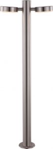 Фонарный столб светодиодный поворотный уличный AKON серебристый 5,5W 2XLED 180V IP44 34022 ― интернет-магазин Свет Вокруг