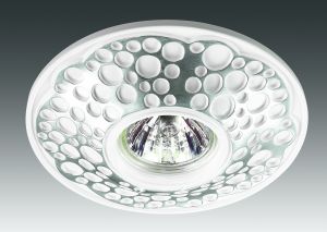 Встраиваемый декоративный светильник PATTERN белый/серебро IP20 GX5.3 50W 12V 370217 ― интернет-магазин Свет Вокруг