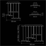 Подвесная светодиодная люстра (с потолочным типом крепления) Favo 750263