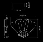 Бра LOBO 2х40W G9 белый арт.804640