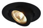 Встраиваемый светильник поворотный ACCENTO черный GU10/G5,3 1*50W 220V арт.A4009PL-1BK
