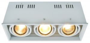 Накладной светильник поворотный CARDANI белый GU10 3*50W 220V арт.A5942PL-3WH ― интернет-магазин Свет Вокруг