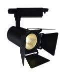 Спот светодиодный для шинной системы TRACK LIGHTS черный LED 20W 1400LM 4000K арт.A6720PL-1BK