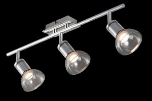 Спот светодиодный три плафона Аxion хром LED 3*4W 220V арт. ECO003-03-N ― интернет-магазин Свет Вокруг