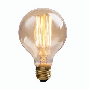 Лампа накаливания ретро BULBS шар, прозрачный E27 60W 220V 350Lm 2700K арт.ED-G80-CL60 ― интернет-магазин Свет Вокруг