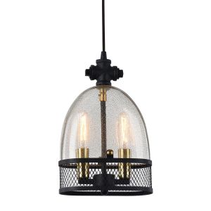 Подвесной светильник LOFT черный/прозрачный E14 2*40W 220V арт.LSP-9675 ― интернет-магазин Свет Вокруг
