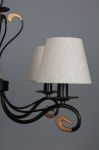 Подвесная люстра OML-349 черный/золото/кремовый E14 5*40W 220V арт.OML-34903-05