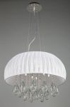 Подвесная люстра со светодиодами OML-607 хром/белый/хрусталь G4 9*20W+LED 3*2W 220V арт.OML-60713-12