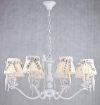 Подвесная люстра OML-775 серебристо-белый/кремовый E14 8*40W 220V арт.OML-77503-08