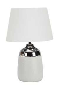 Настольная лампа декоративная OML-824 хром/белый E27 1*60W 220V арт.OML-82404-01 ― интернет-магазин Свет Вокруг