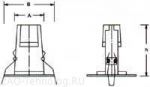 Встраиваемый неповоротный светильник R63-WH NORMA 63001